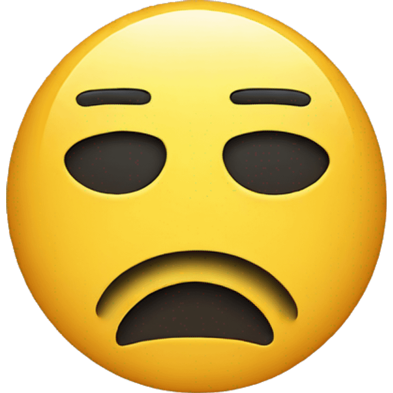 Sad face with glitch  emoji