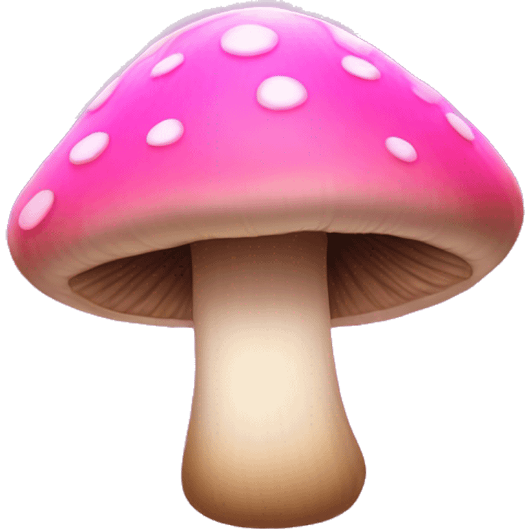 pink mushroom with sparkles  emoji