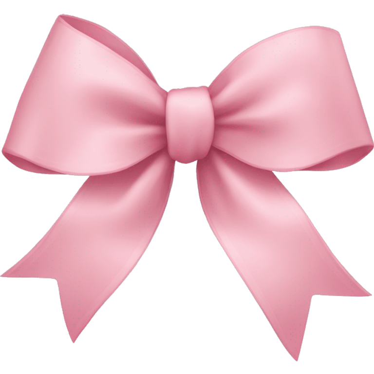 light pink ribbon bow emoji