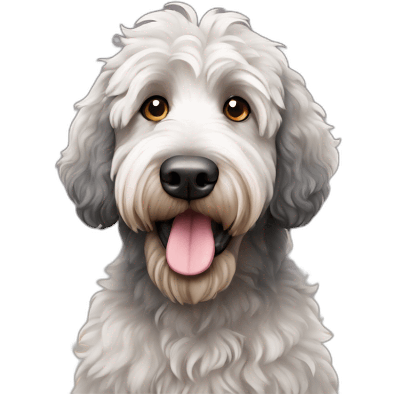 dark merle labradoodle emoji