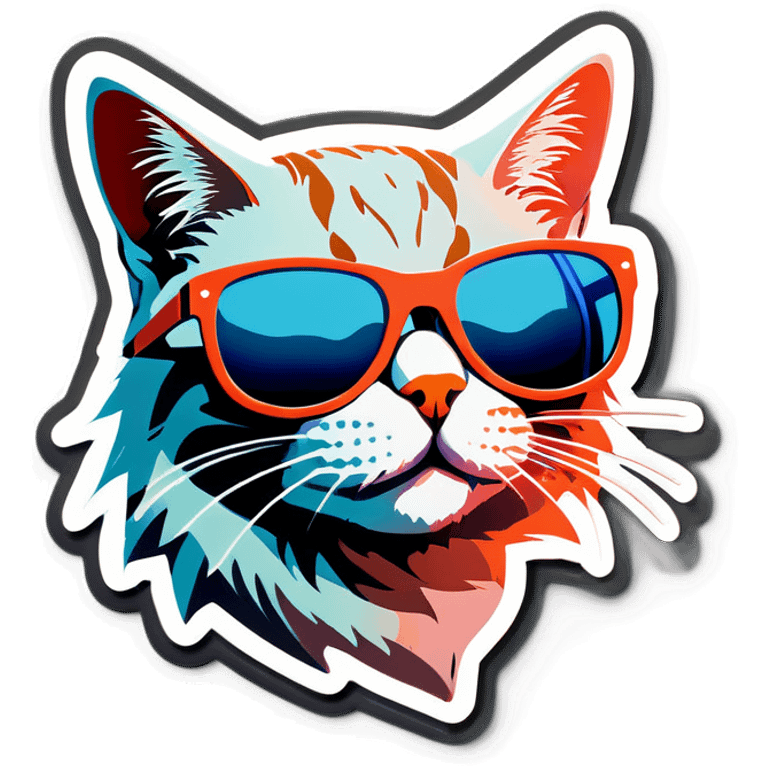 Cat with sunglasses emoji