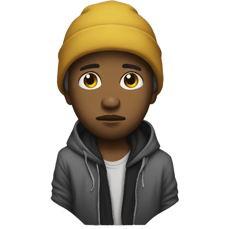 Sad rapper emoji