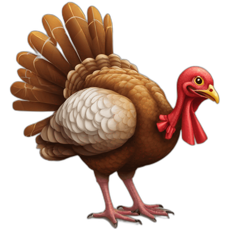 Crazy xmas turkey  emoji