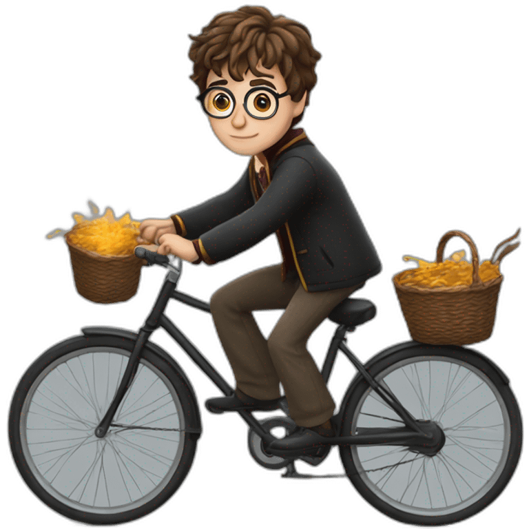 Harry potter à vélo emoji