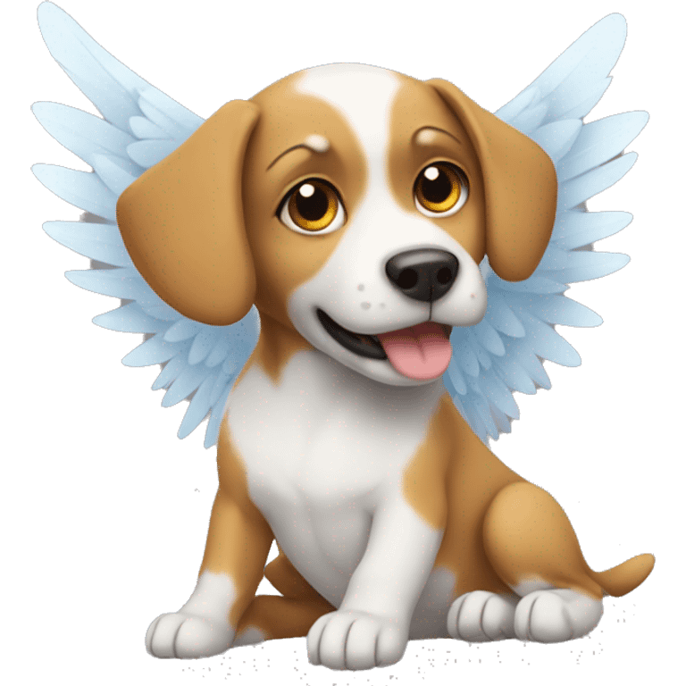 A dog with wings emoji