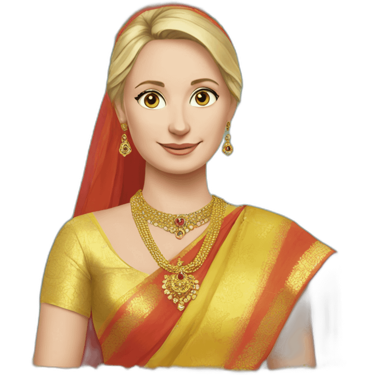 Putin wear saree emoji