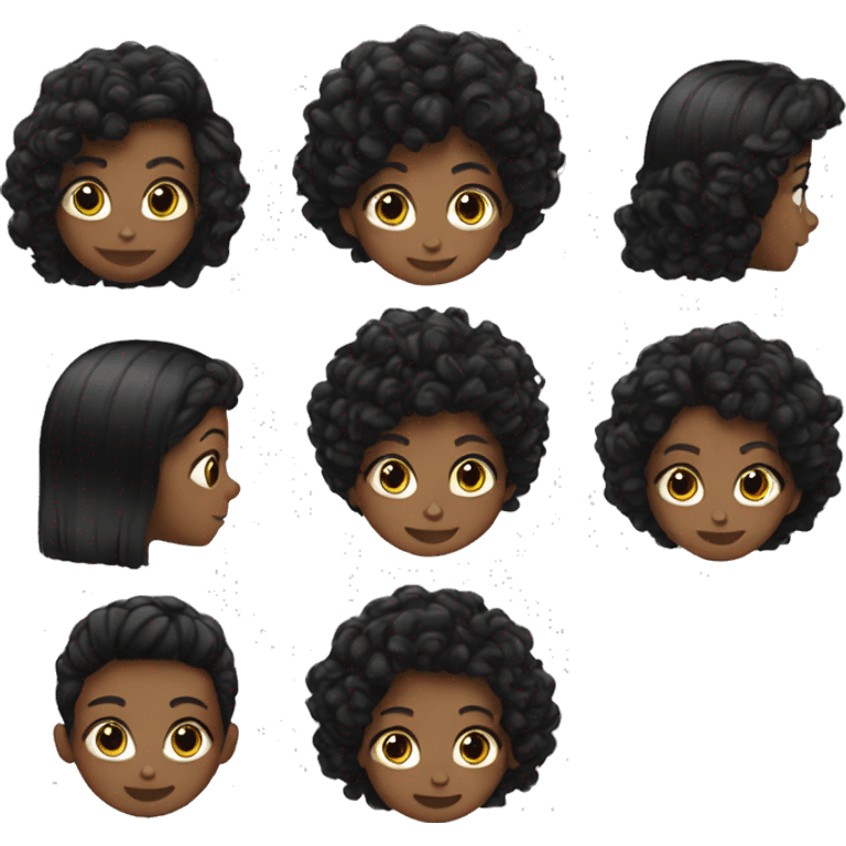 how me black hairsyles  emoji