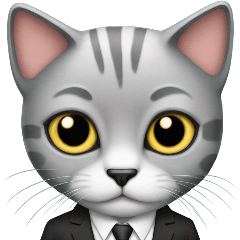 Cat with a suit  emoji