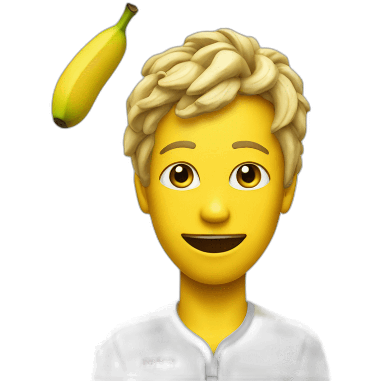 Humanlike Banana in a tennis uniform emoji