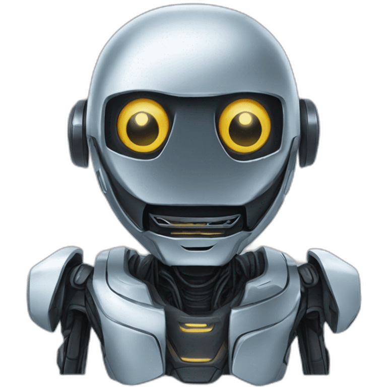 Cyber robot emoji