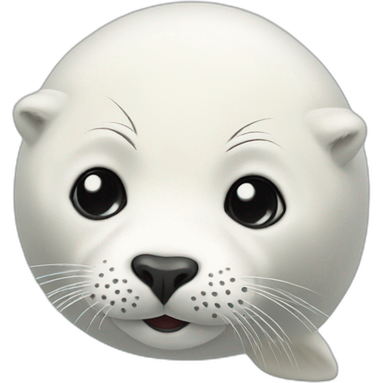 White harp seal emoji