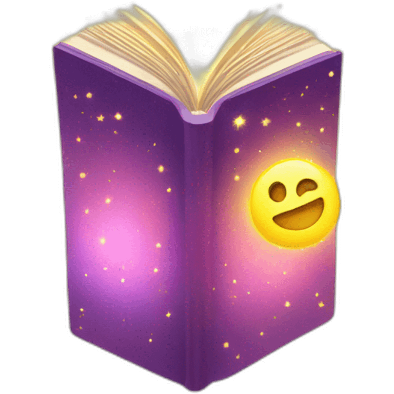 glowing sparkle book emoji