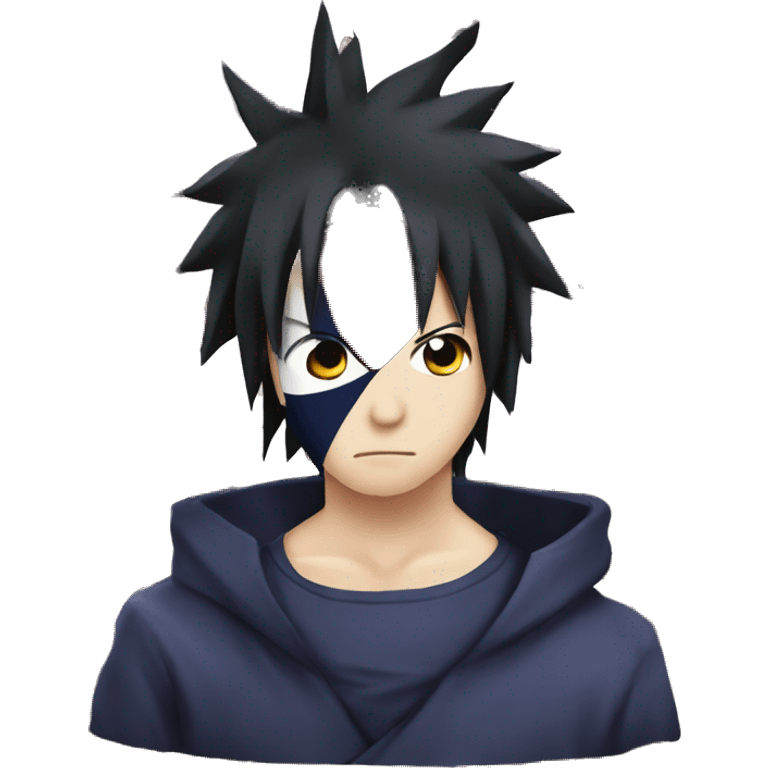 Sasuke uchiha with a sharingan emoji