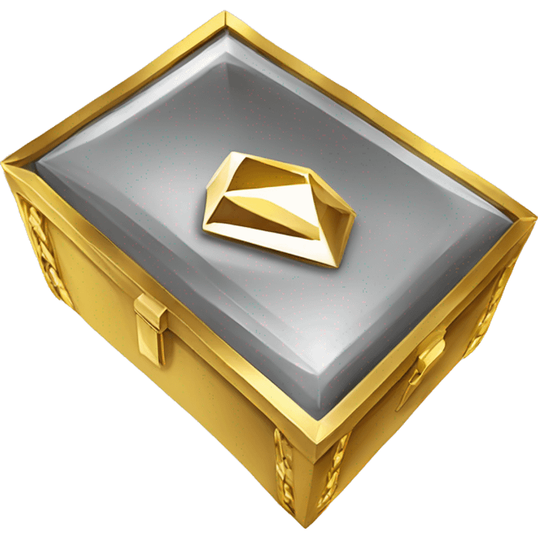 Tesoro cofre caja dinero diamante oro emoji