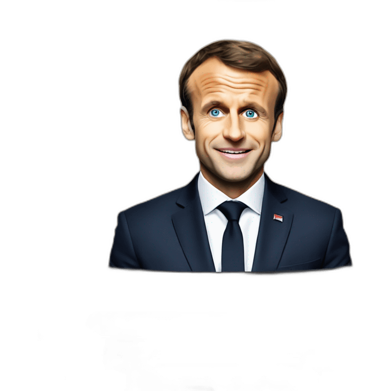 Emmanuel Macron in a truck emoji