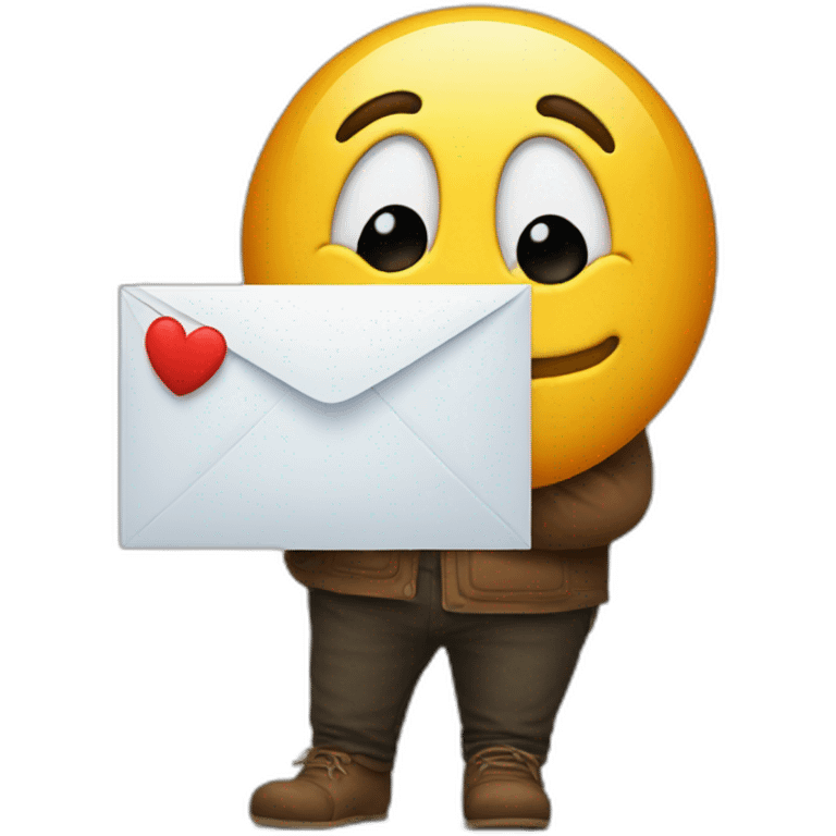 big emoji hugs a letter A emoji