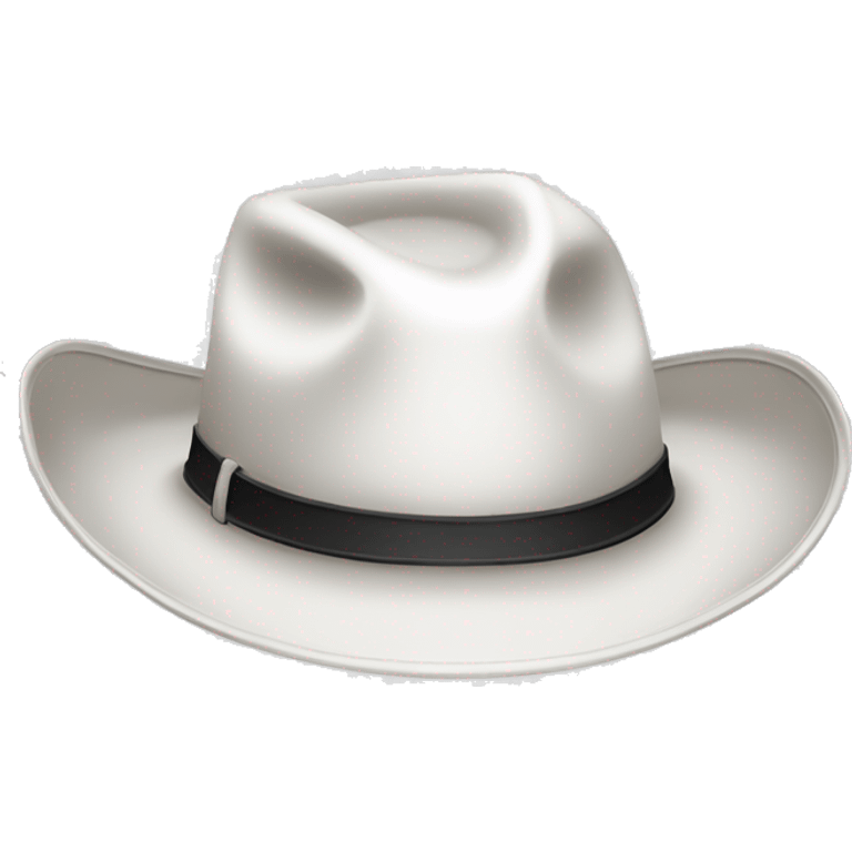 White cowboy hat emoji