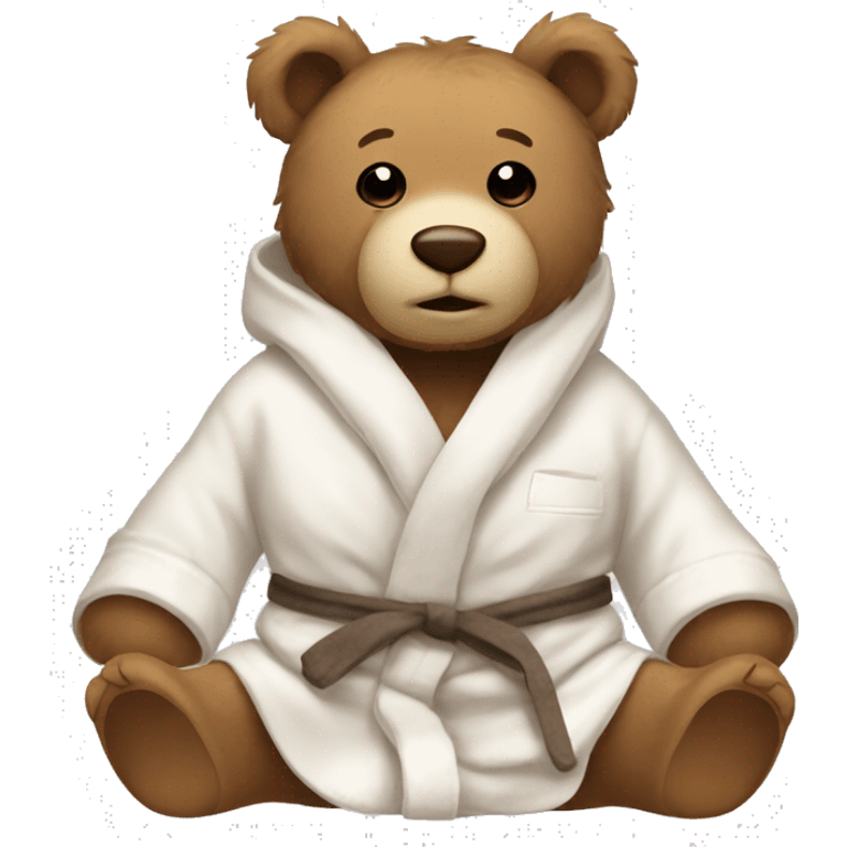 teddy bear wearing a bathrobe  emoji