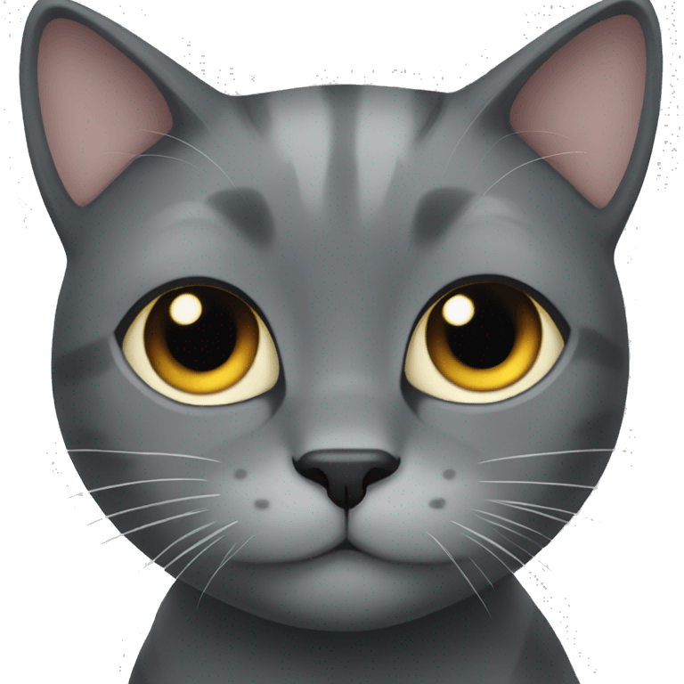 Smokey grey cat emoji