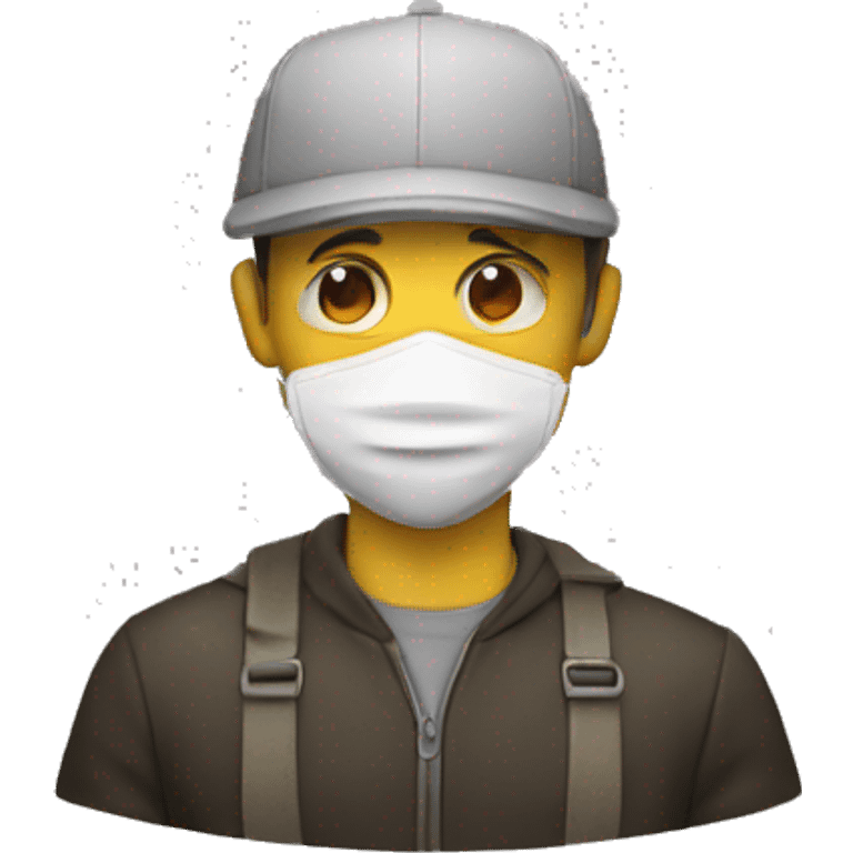 guy with coivd mask emoji