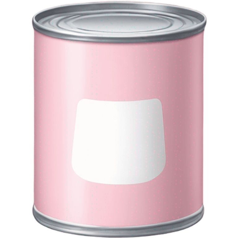 Light Pink and white Soup Can emoji