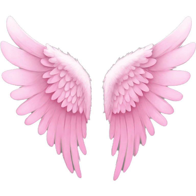 Pink angel wings emoji