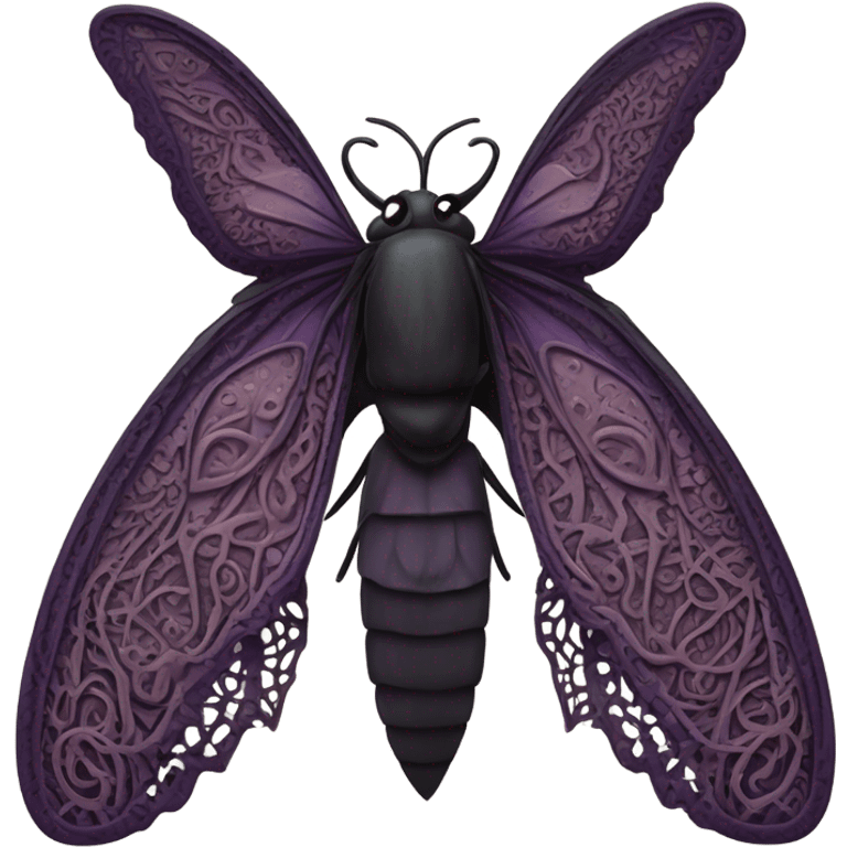 Gothic moth emoji