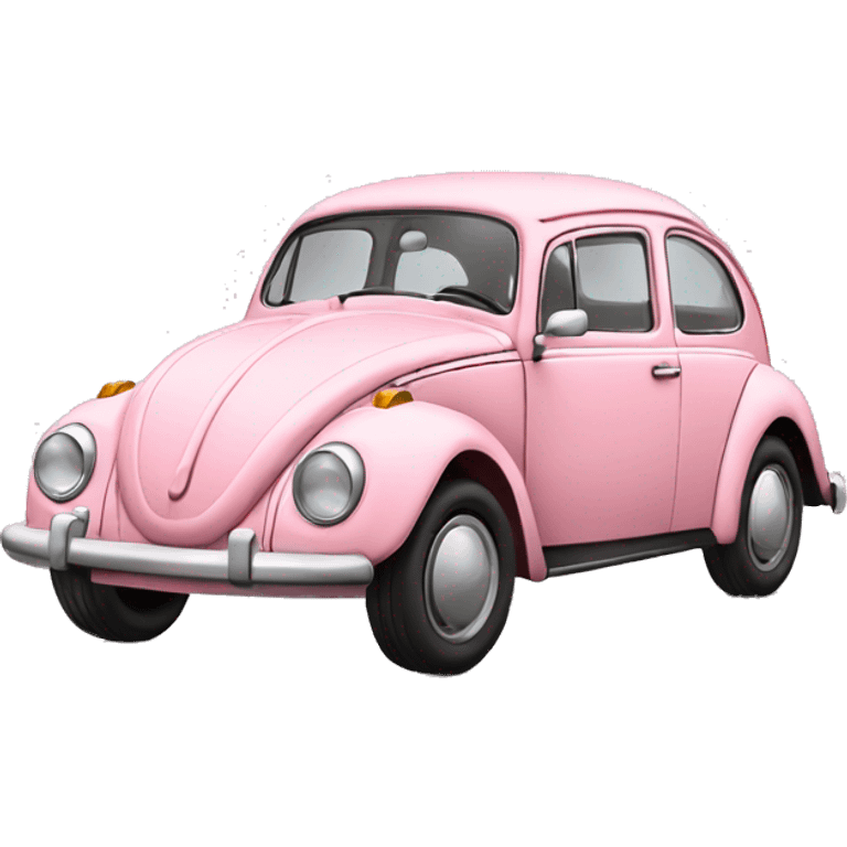 light pink old volkswagen car emoji