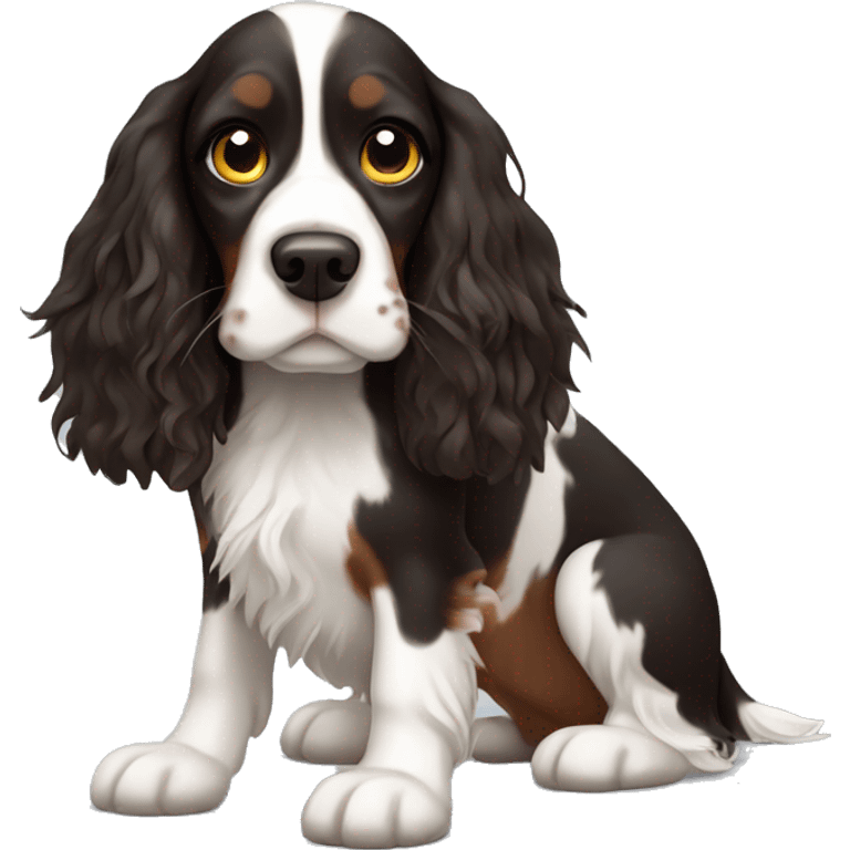 tri color springer spaniel emoji