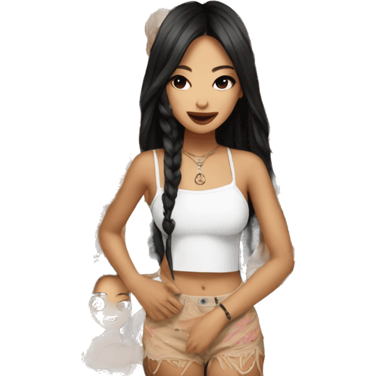 Jennie kim in the coachella emoji