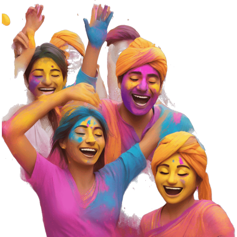 Holi celebration  emoji