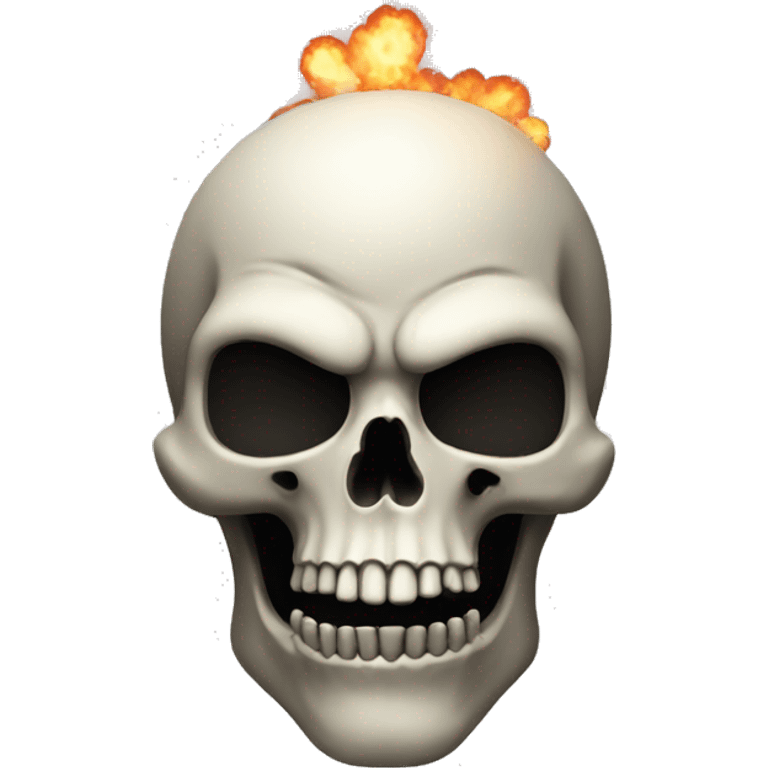 skull with bomb head emoji