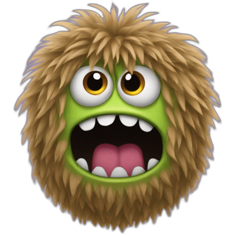 Hairy monster emoji