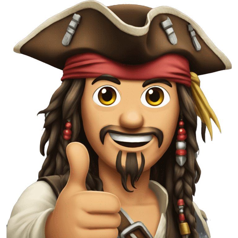 jack sparrow thumbs up emoji