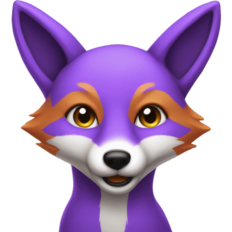 Purple fox emoji