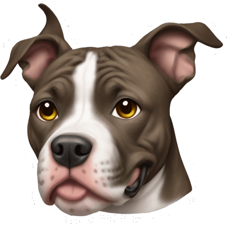 Brindle pitbull  emoji