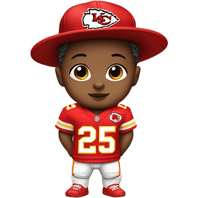 Baby with chiefs apparel emoji