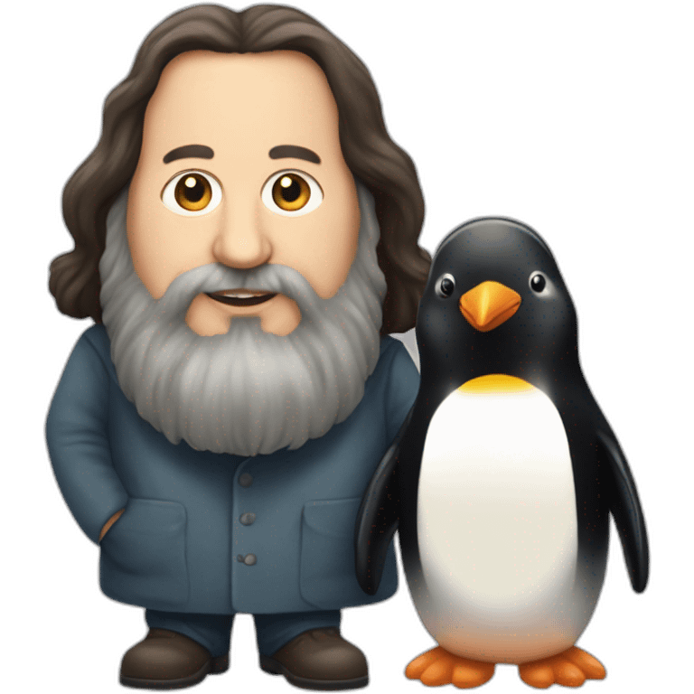 richard-stallman-with-a-penguin emoji