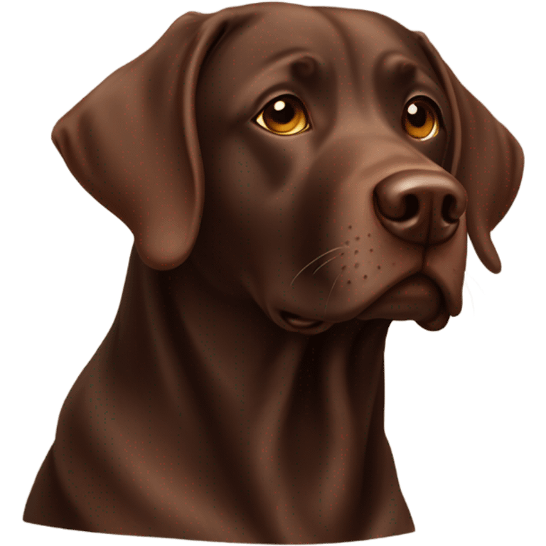 Chocolate lab emoji