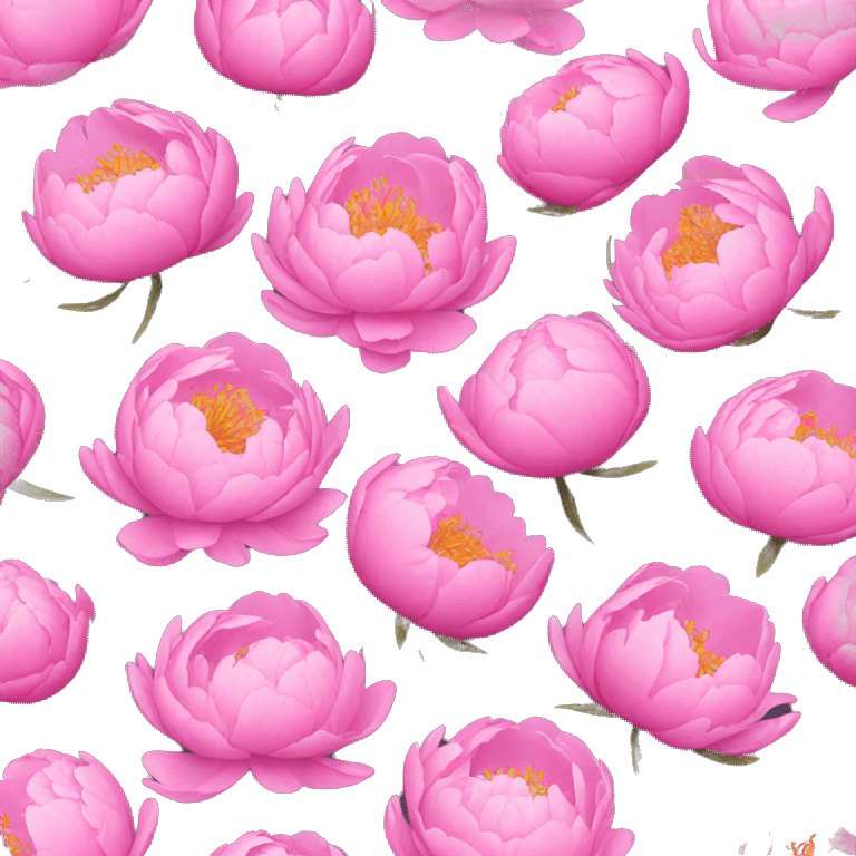 pink peonies emoji