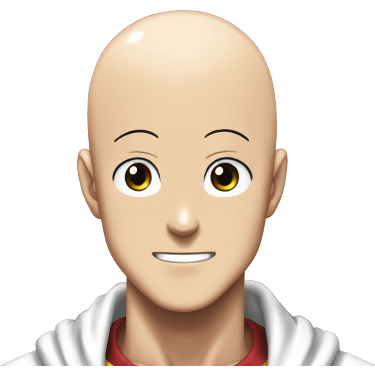 Saitama one punch man happy emoji