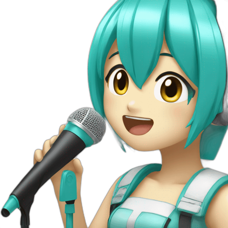 Hatsune Miku Singin emoji