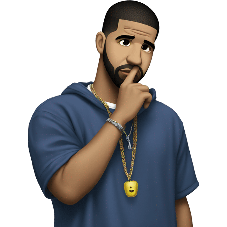 rapper drake sad emoji