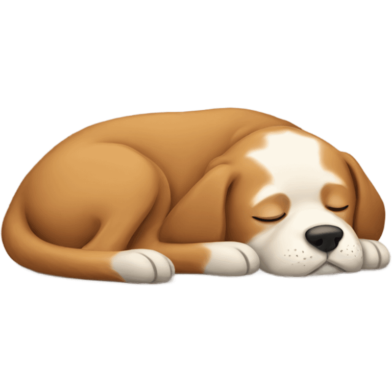 Dog sleeping emoji