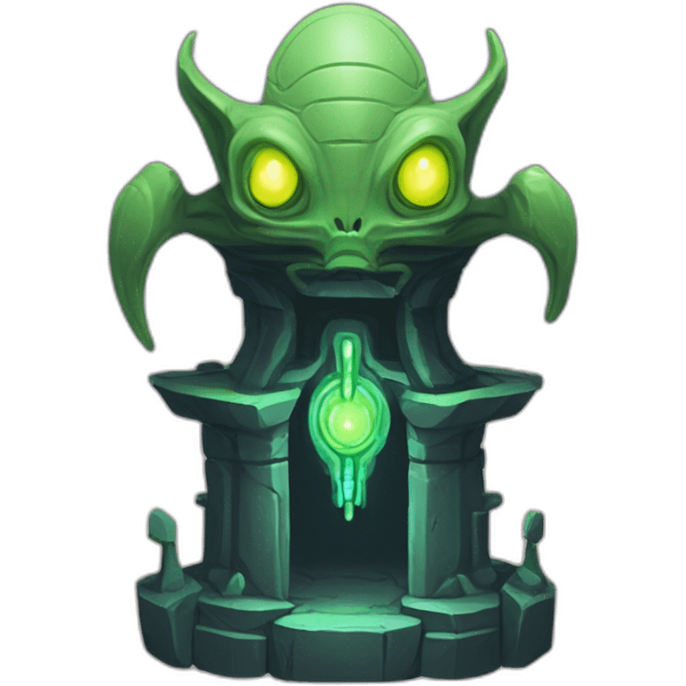 alien temple scifi roguelike rpg style inspired by slay thee spire emoji