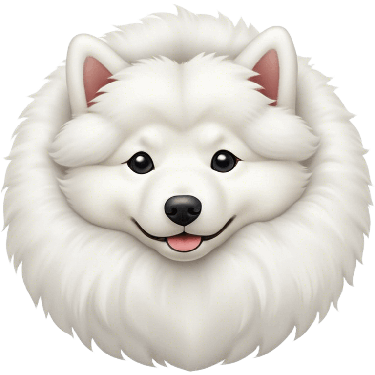 
Samoyed lies upside down emoji