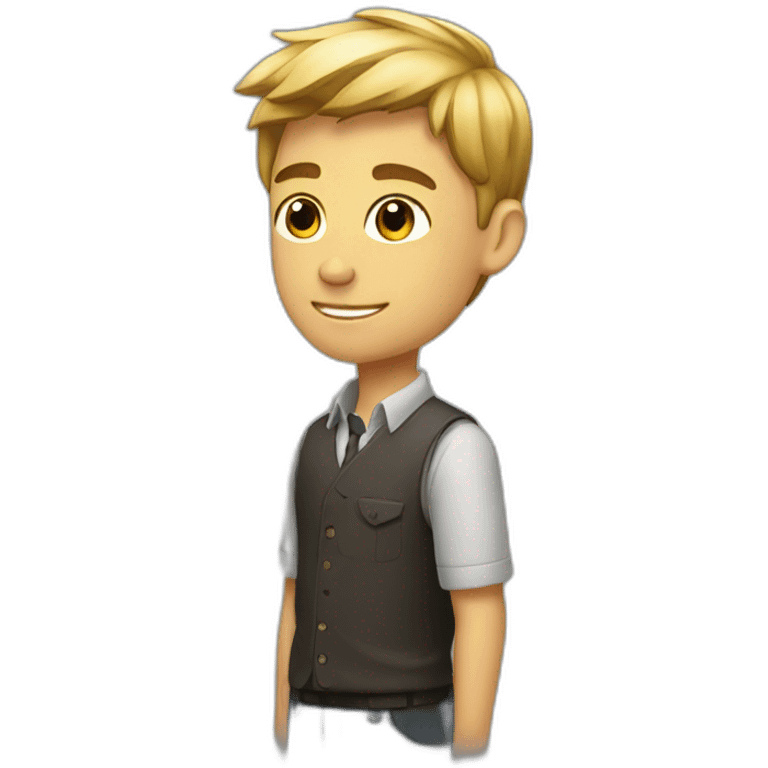 Handsome and stylish boy emoji