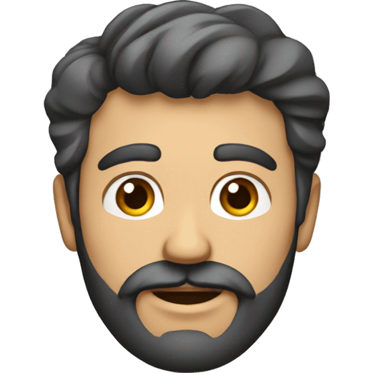 Hombre calvo con barba emoji