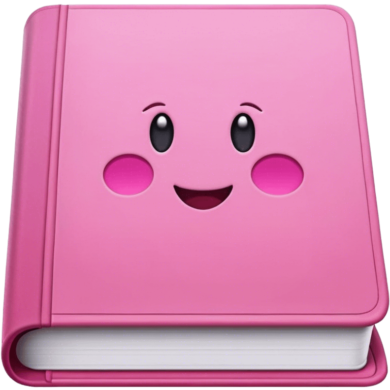 Icone book utilise couleurs rose emoji