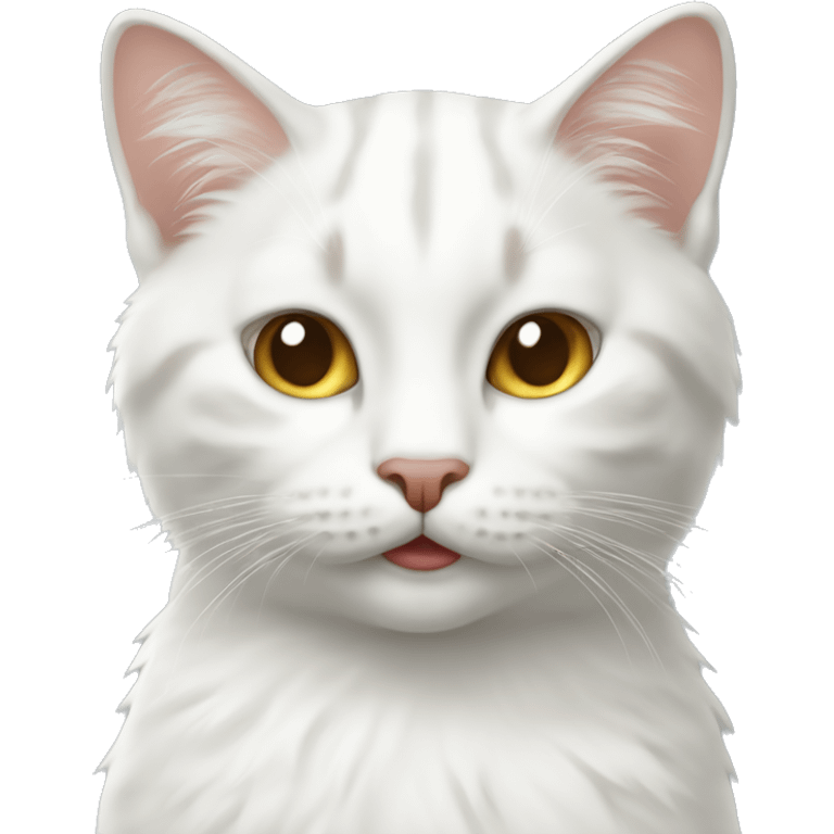 gatto bianco  emoji